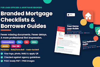 create branded mortgage checklists and homebuyer guides for loan officers