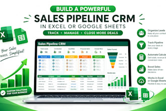 build a sales pipeline CRM in excel or google sheets