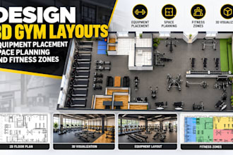 design 3d gym layouts equipment placement space planning and fitness zones