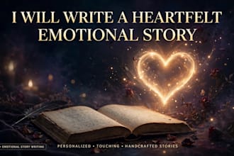 write emotional short story and heartfelt creative writing