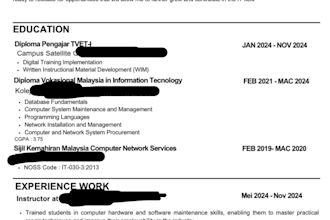 create you an ats compatible CV