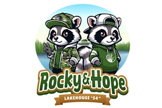 design professional pets lake house logo