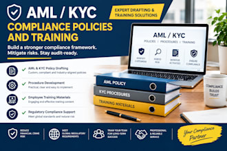 draft aml kyc compliance policies and training