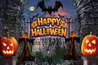 write and design a halloween book, spooky story, or childrens halloween ebook