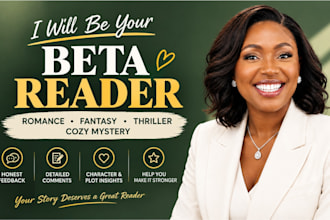 beta read romance beta reader fantasy beta reader thriller cozy mystery