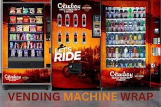 do vending machine wrap, vending machine proposal, vending machine shop front