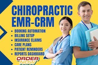 setup chiropractic emr CRM chirotouch chirospring drchrono soap notes patient ma