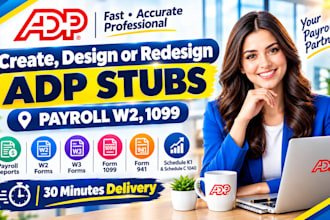 do adp, stubs and w2 work on urgent basis