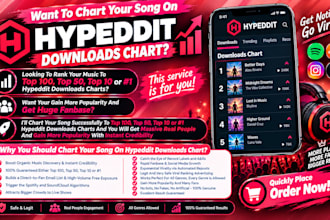 chart your music on top 100 hypeddit downloads chart
