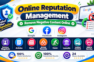 remove mugshots erase false bad news negative links articles cases on google