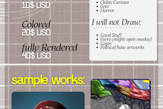 gladly do arts and designs with you my guy