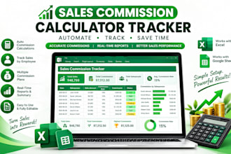 create a sales commission calculator and tracker