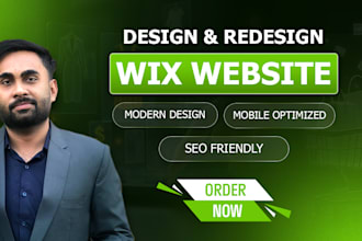 build wix website design, wix website redesign, or wix business website
