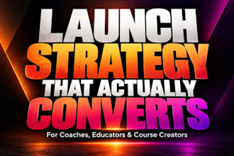 create your product or course launch strategy