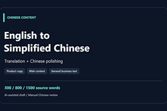 translate and polish your english content into simplified chinese