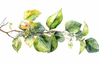 a botanical watercolor illustration