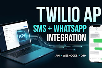 integrate twilio SMS and whatsapp API into your website or app