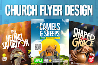 design event flyer, church or social media flyer timelessly