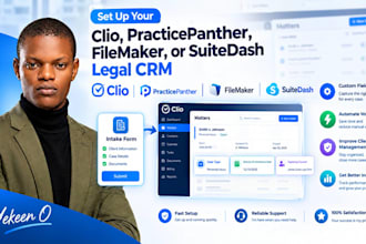 set up your clio, practicepanther, filemaker, or suitedash legal CRM