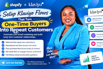 setup klaviyo flows to increase repeat purchases