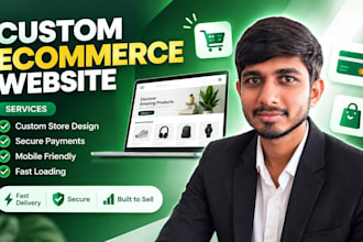 build a custom ecommerce website that sells