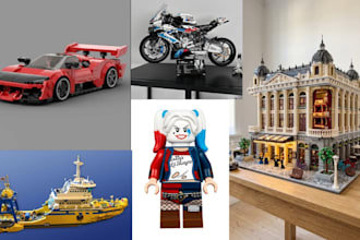 do 3d lego design, lego bike, lego moc, lego brickhead, lego car, lego ship