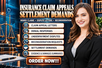 draft denied insurance claim appeal dispute letter or settlement demand