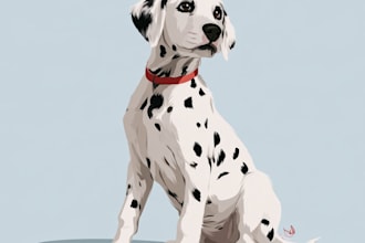draw a caricature of your dog cat or other pet
