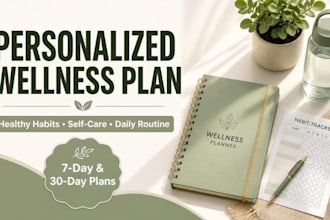 create a personalized healthy habits and selfcare wellness plan