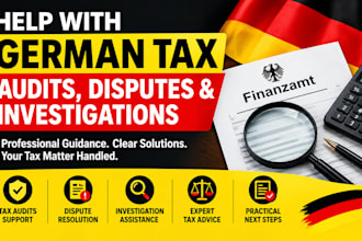 help with german tax audits, tax disputes and tax investigations