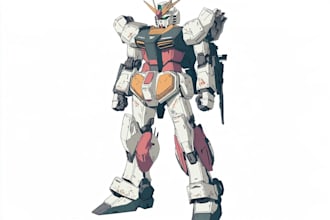 make illustration and concept  and robot