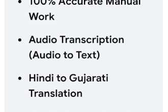 do expert gujarati typing and hindi to gujarati translation
