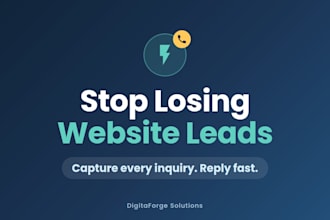 build a contractor website with lead capture and automatic follow up