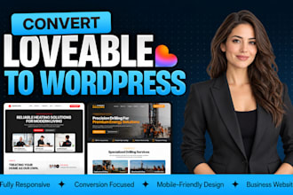 convert your lovable website to wordpress using elementor