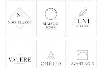 design 3 modern minimalist luxury logo for your brand