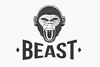 design a unique and professional monkey logo for your brand