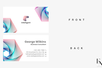 design modern business cards and print ready brand asset