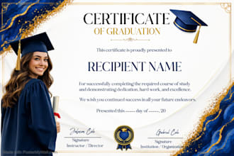 design professional award, diploma, completion certificate