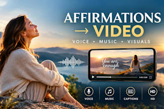 make affirmation video relaxation youtube motivational social media video
