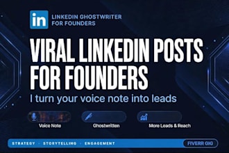 ghostwrite viral linkedin posts for founders and ceos