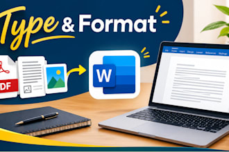 typewrite copy from pdf, scanned document, images to ms word, typewriting