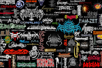 design rock, metal, progressive metalcore, hardcore logo