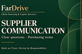 contact chinese suppliers and negotiate prices for you