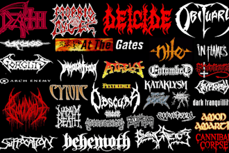 design rock, metal, progressive metalcore, hardcore logo