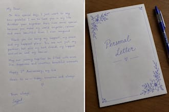 write anything with my beautiful handwriting
