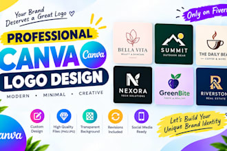 design a professional canva logo for your business