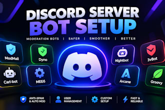 setup and configure moderation bots for your discord server