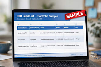 do b2b lead generation, email list building and prospect research