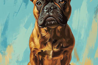 make a disney pet portrait illustration