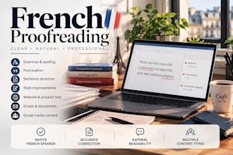 proofread and correct your french text